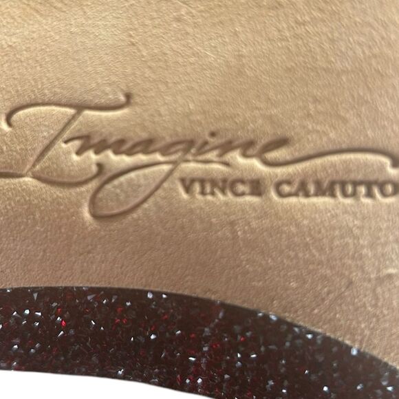 VINCE CAMUTO Imagine Shimmer Sparkle Classic Pump Heels Size 8 Holiday Event - Picture 11 of 11
